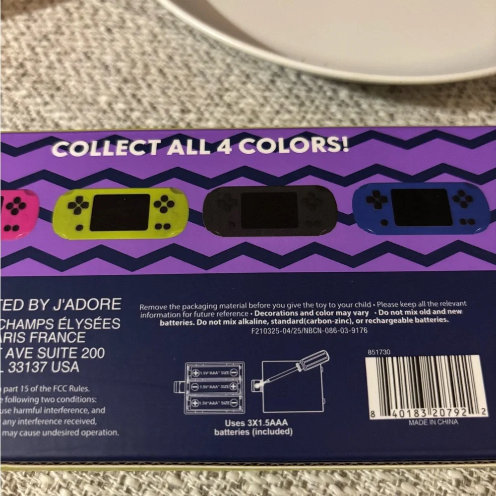 Adore Handheld Retro Arcade‎ - Lime Green and Purple